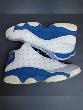 Air Jordan 13 Retro French Blue Sneaker Shoes Men's Size 9.5